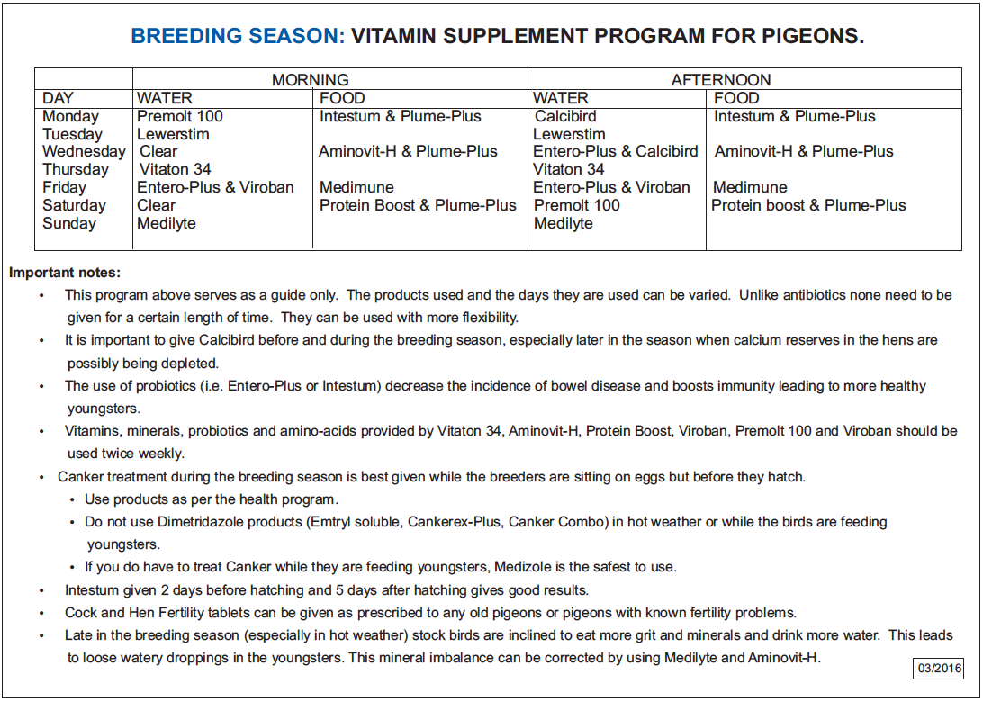 breeding season program