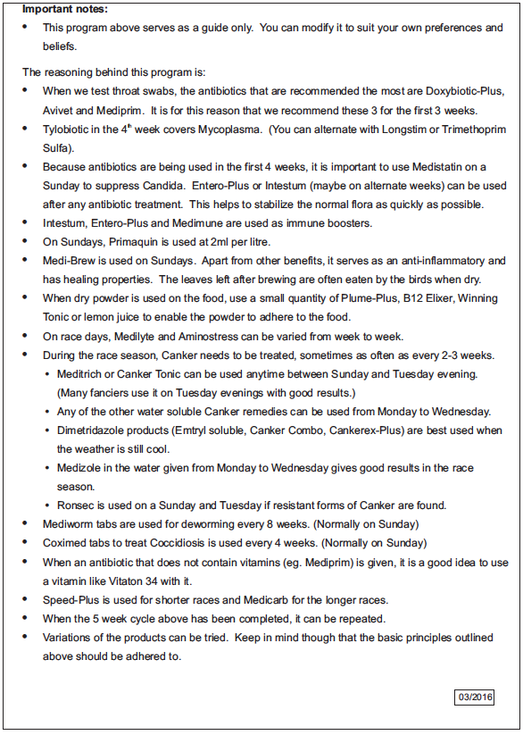 Racing program part 2